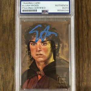 Elijah Wood ‘Lord of the Rings’ Signed ‘Frodo Baggins’ Card PSA Slab