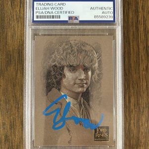 Elijah Wood ‘Lord of the Rings’ Signed ‘Frodo Baggins’ Card PSA Slab