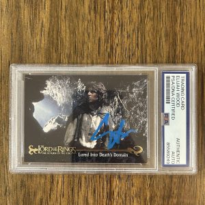 Elijah Wood ‘Lord of the Rings’ Signed ‘Frodo Baggins’ Card PSA Slab