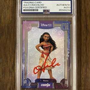 Auli'i Cravalho ‘Moana’ Signed Disney Card PSA Slab Auto RARE