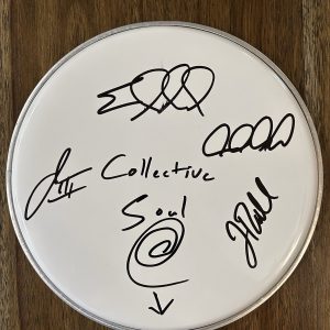 ‘Collective Soul’ Band Signed 10” White Drumhead Ed Roland +3