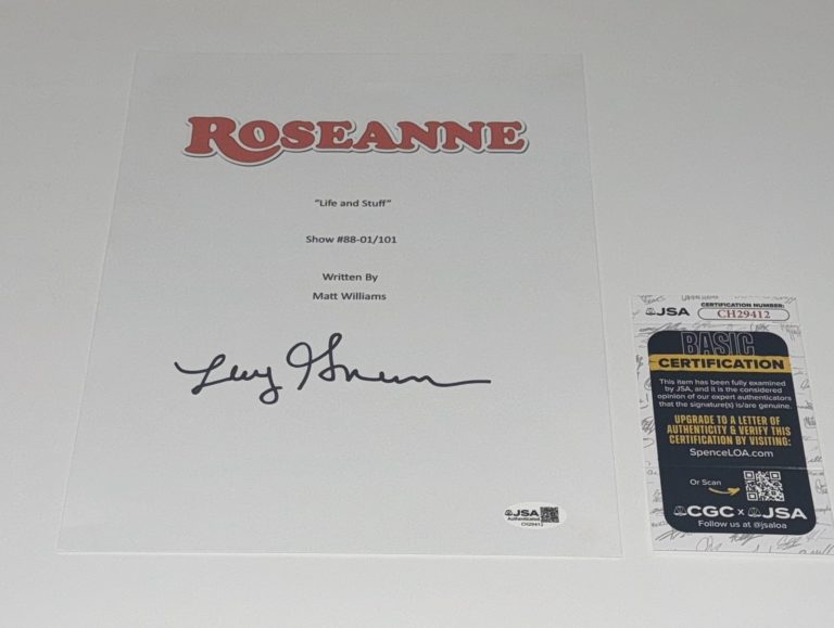 LECY GORANSON SIGNED ROSEANNE PILOT EPISODE SCRIPT BECKY CONNOR JSA COA