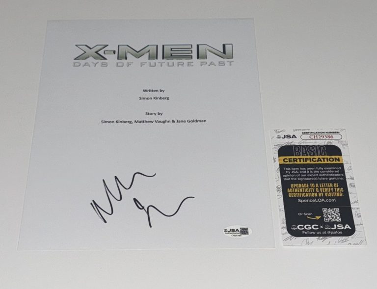 NICHOLAS HOULT SIGNED X-MEN DAYS OF FUTURE PAST FULL MOVIE SCRIPT JSA COA