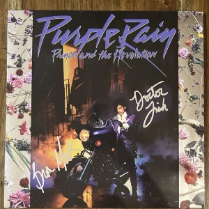 ‘Prince And The Revolution’ Band Dr. Fink & Brown Mark Signed Purple Rain Vinyl