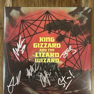 ‘King Gizzard & The Lizard Wizard’ Full Band Signed Nonagon Infinity Vinyl Album