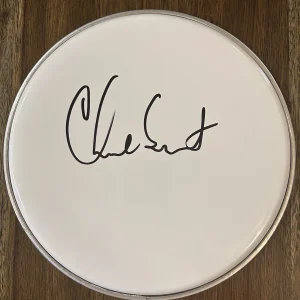 Chad Smith ‘Red Hot Chili Peppers’ Band Drummer Signed 10” Drumhead Autograph