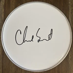 Chad Smith ‘Red Hot Chili Peppers’ Band Drummer Signed 10” Drumhead Autograph