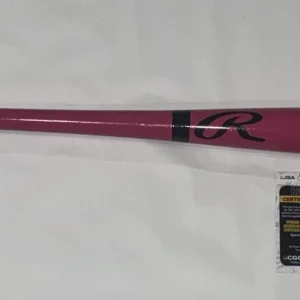 SHEA LANGELIERS SIGNED FULL SIZE PINK RAWLINGS BAT OAKLAND ATHLETICS A'S JSA COA