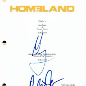 MANDY PATINKIN & CLAIRE DANES CAST SIGNED AUTOGRAPH - HOMELAND FULL PILOT SCRIPT