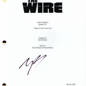 MICHAEL B JORDAN SIGNED AUTOGRAPH - THE WIRE PILOT SCRIPT - DOMINIC WEST, CREED