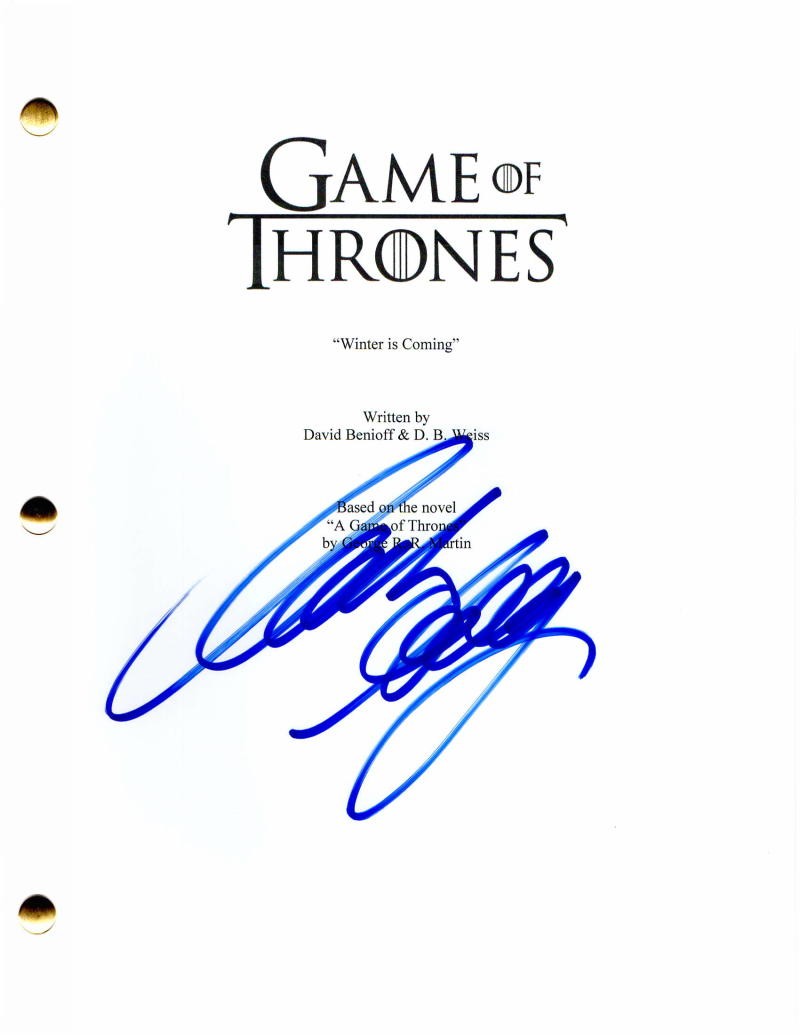 MARK ADDY SIGNED AUTOGRAPH - GAME OF THRONES PILOT SCRIPT -KING ROBERT ...