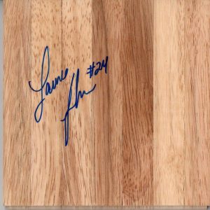 LANCE THOMAS SIGNED AUTOGRAPH - PARQUET FLOORBOARD - DUKE BLUE DEVILS, KNICKS