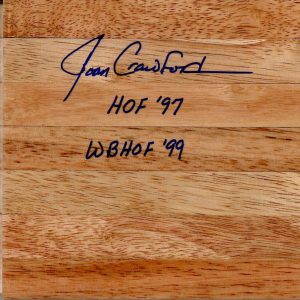 JOAN CRAWFORD SIGNED AUTOGRAPH - PARQUET FLOORBOARD - HALL OF FAME, TEAM USA