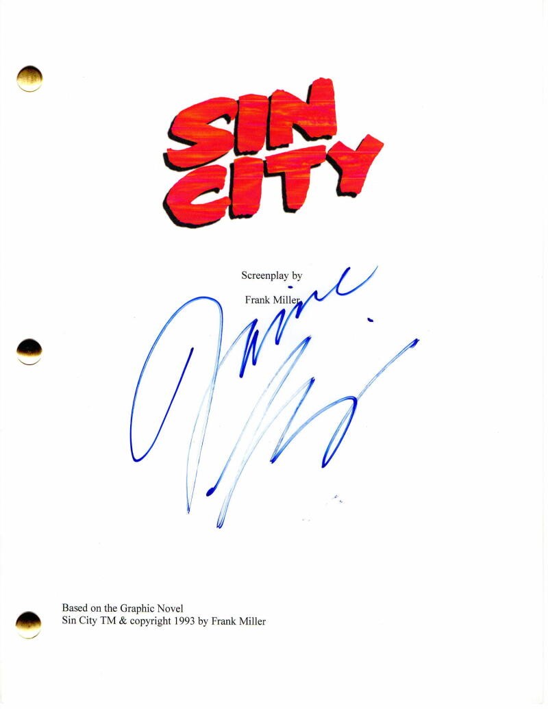 JAIME KING SIGNED AUTOGRAPH - SIN CITY MOVIE SCRIPT - FRANK MILLER ...