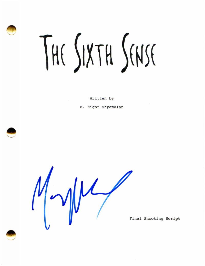 M. M NIGHT SHYAMALAN SIGNED AUTOGRAPH THE SIXTH SENSE MOVIE