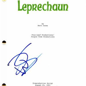 WARWICK DAVIS SIGNED AUTOGRAPH - LEPRECHAUN FULL MOVIE SCRIPT - JENNIFER ANISTON