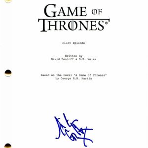 AIDAN GILLEN SIGNED AUTOGRAPH - GAME OF THRONES FULL PILOT SCRIPT - LITTLEFINGER