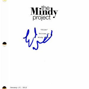 ED WEEKS SIGNED AUTOGRAPH - THE MINDY PROJECT FULL PILOT SCRIPT - MINDY KALING