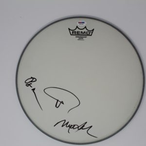 TREY ANASTASIO, MIKE GORDON, PAGE MCCONNELL SIGNED AUTOGRAPH DRUMHEAD PHISH PSA