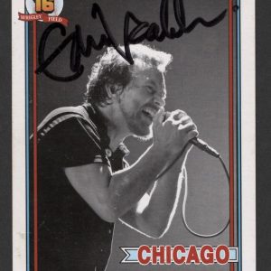 Eddie Vedder Signed Autograph 2016 Pearl Jam Wrigley Field Trading Card JSA COA
