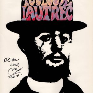 PETER MAX SIGNED AUTOGRAPH LIMITED EDITION TOULOUSE LAUTREC POSTER PRINT - PSA