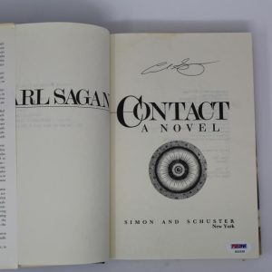 CARL SAGAN SIGNED AUTOGRAPH "CONTACT" BOOK - ASTRONOMER, ASTROPHYSICIST RARE PSA