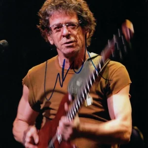 LOU REED SIGNED AUTOGRAPH 8X10 PHOTO - THE VELVET UNDERGROUND, VERY RARE, JSA