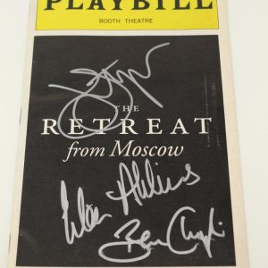 THE RETREAT FROM MOSCOW SIGNED AUTOGRAPH BROADWAY PLAYBILL - JOHN LITHGOW +2