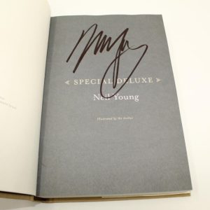 NEIL YOUNG SIGNED AUTOGRAPH "SPECIAL DELUXE" BOOK CSNY BUFFALO SPRINGFIELD ACOA