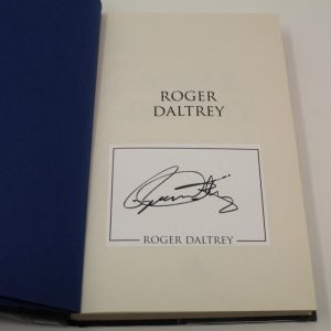 ROGER DALTREY SIGNED AUTOGRAPH "THANKS A LOT MR KIBBLEWHITE" BOOK - THE WHO
