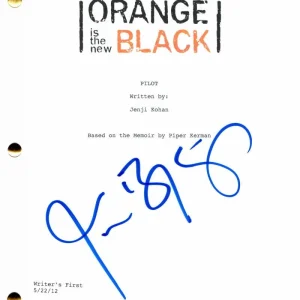 JASON BIGGS SIGNED AUTOGRAPH ORANGE IS THE NEW BLACK PILOT SCRIPT - AMERICAN PIE