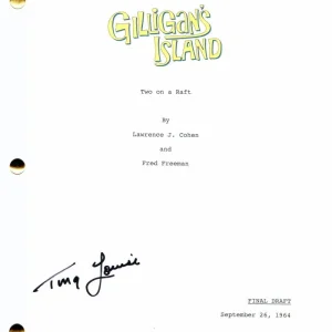 TINA LOUISE SIGNED AUTOGRAPH GILLIGAN'S ISLAND FULL PILOT SCRIPT - VERY RARE!