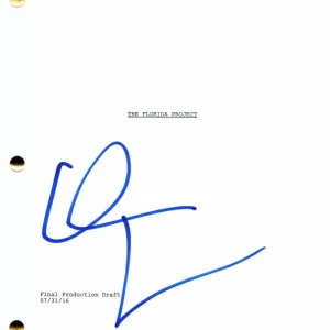 WILLEM DAFOE SIGNED AUTOGRAPH THE FLORIDA PROJECT FULL MOVIE SCRIPT - PLATOON