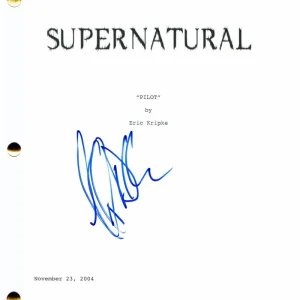 JEFFREY DEAN MORGAN SIGNED AUTOGRAPH SUPERNATURAL FULL PILOT SCRIPT - NEGAN