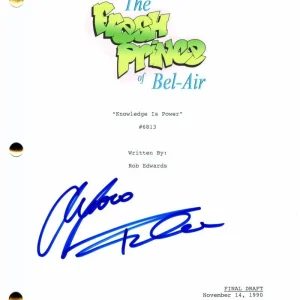 ALFONSO RIBEIRO SIGNED AUTOGRAPH "THE FRESH PRINCE OF BEL AIR" EPISODE SCRIPT
