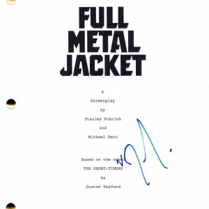 VINCENT D'ONOFRIO SIGNED AUTOGRAPH "FULL METAL JACKET" FULL MOVIE SCRIPT - RARE!
