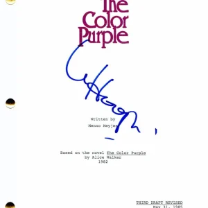 WHOOPI GOLDBERG SIGNED AUTOGRAPH "THE COLOR PURPLE" FULL MOVIE SCRIPT - OSCAR