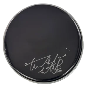 Charlie Watts The Rolling Stones Signed Autograph 10" Drum Head Skin w/ JSA COA