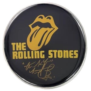 Charlie Watts Rolling Stones Signed Autograph 10" Drum Head Skin w/ JSA COA