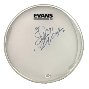 Charlie Watts The Rolling Stones Signed Autograph 10" Clear Drumhead PSA COA