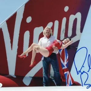 RICHARD BRANSON SIGNED AUTOGRAPH 8x10 PHOTO - VIRGIN GROUP FOUNDER RARE ACOA