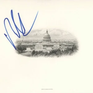 MARK CUBAN SIGNED AUTOGRAPH WHITE HOUSE ENGRAVING - 2024 PRESIDENTIAL CANDIDATE?