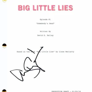 ALEXANDER SKARSGARD SIGNED AUTOGRAPH BIG LITTLE LIES FULL PILOT SCRIPT - RARE!