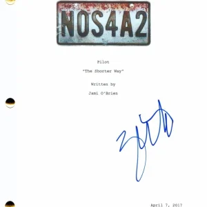 ZACHARY QUINTO SIGNED AUTOGRAPH NOS4A2 FULL PILOT SCRIPT - STAR TREK SPOCK, RARE
