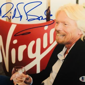 RICHARD BRANSON SIGNED AUTOGRAPH 8x10 PHOTO - VIRGIN GALACTIC UNITY RARE! BAS
