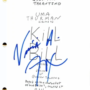 VIVICA A FOX SIGNED AUTOGRAPH KILL BILL FULL MOVIE SCRIPT - W/ UMA THURMAN RARE!