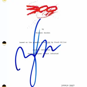 ZACK SNYDER SIGNED AUTOGRAPH 300 MOVIE SCRIPT - GERARD BUTLER, JUSTICE LEAGUE