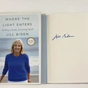 JILL BIDEN SIGNED AUTOGRAPH "WHERE THE LIGHT ENTERS" BOOK - JOE BIDEN WIFE ACOA
