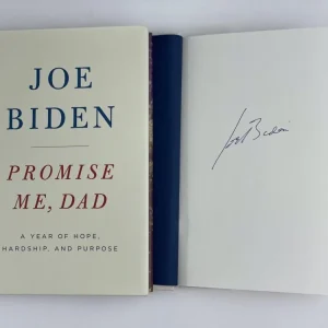 PRESIDENT JOE BIDEN SIGNED AUTOGRAPH "PROMISE ME, DAD" BOOK BARACK OBAMA VP ACOA