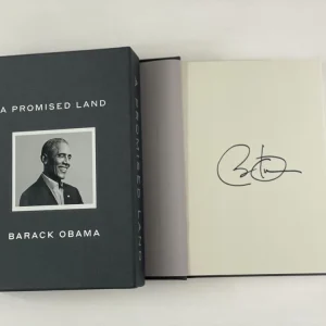 PRESIDENT BARACK OBAMA SIGNED AUTOGRAPH "A PROMISED LAND" DELUXE EDITION BOOK